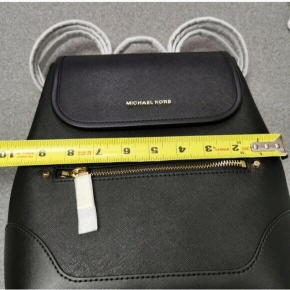 NWT Michael Kors Black Saffiano Leather Tech Friendly Backpack - Picture 12 of 13